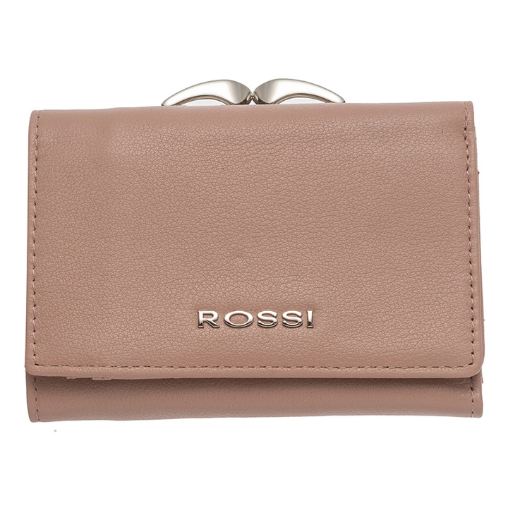 Дамско малко портмоне Rossi, Пепел от рози, 12.5 см