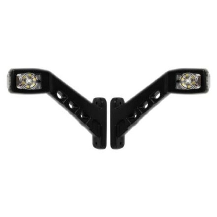 Set marcatori laterali din cauciuc cu LED, pentru camioane, remorci, remorci, rulote - 12V / 24V - alb, portocaliu, rosu- 2 bucati