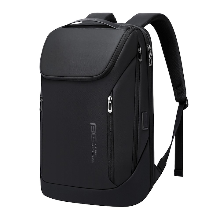 Rucsac laptop 15.6", Bange, Poliester, 48x16x31 cm, Negru