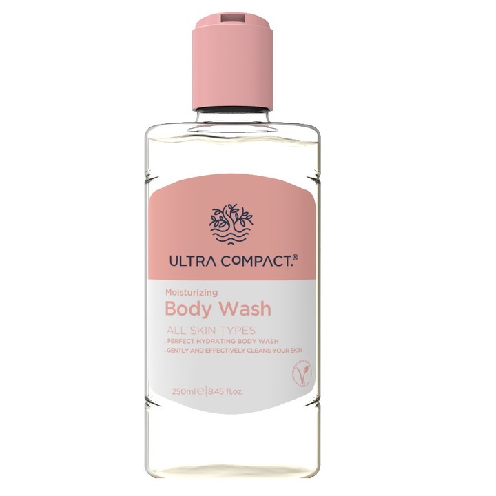 Vegán tusfürdő, hidratáló 250 ml, Ultra Compact