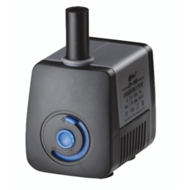 Resun vízpumpa, Akváriumba, 10 W, 550 l/h, 1,22 m, Fekete, Kék