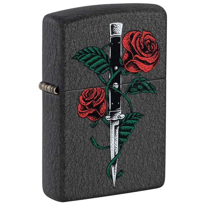 Bricheta Zippo 49778 Rose Dagger Tattoo
