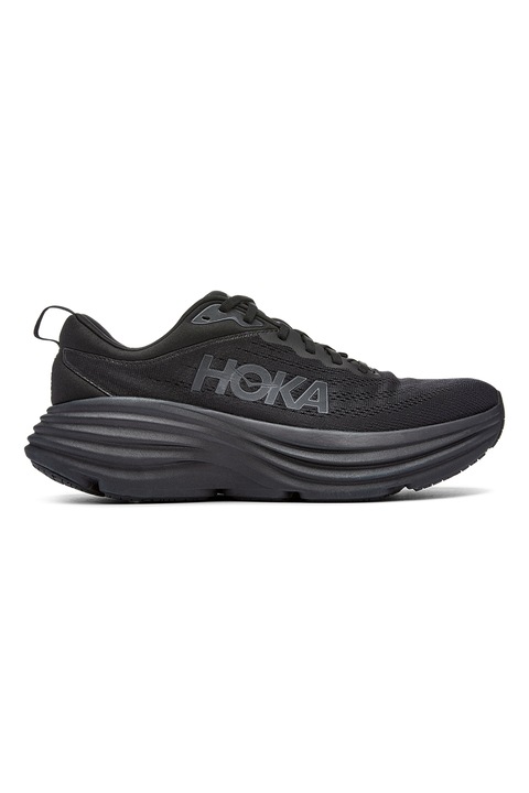 Hoka, Pantofi cu logo pentru alergare Bondi 8, Negru