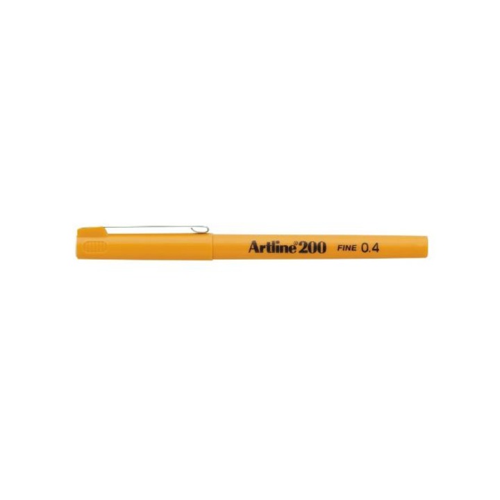 Линер Artline 200 жълт 0.4мм