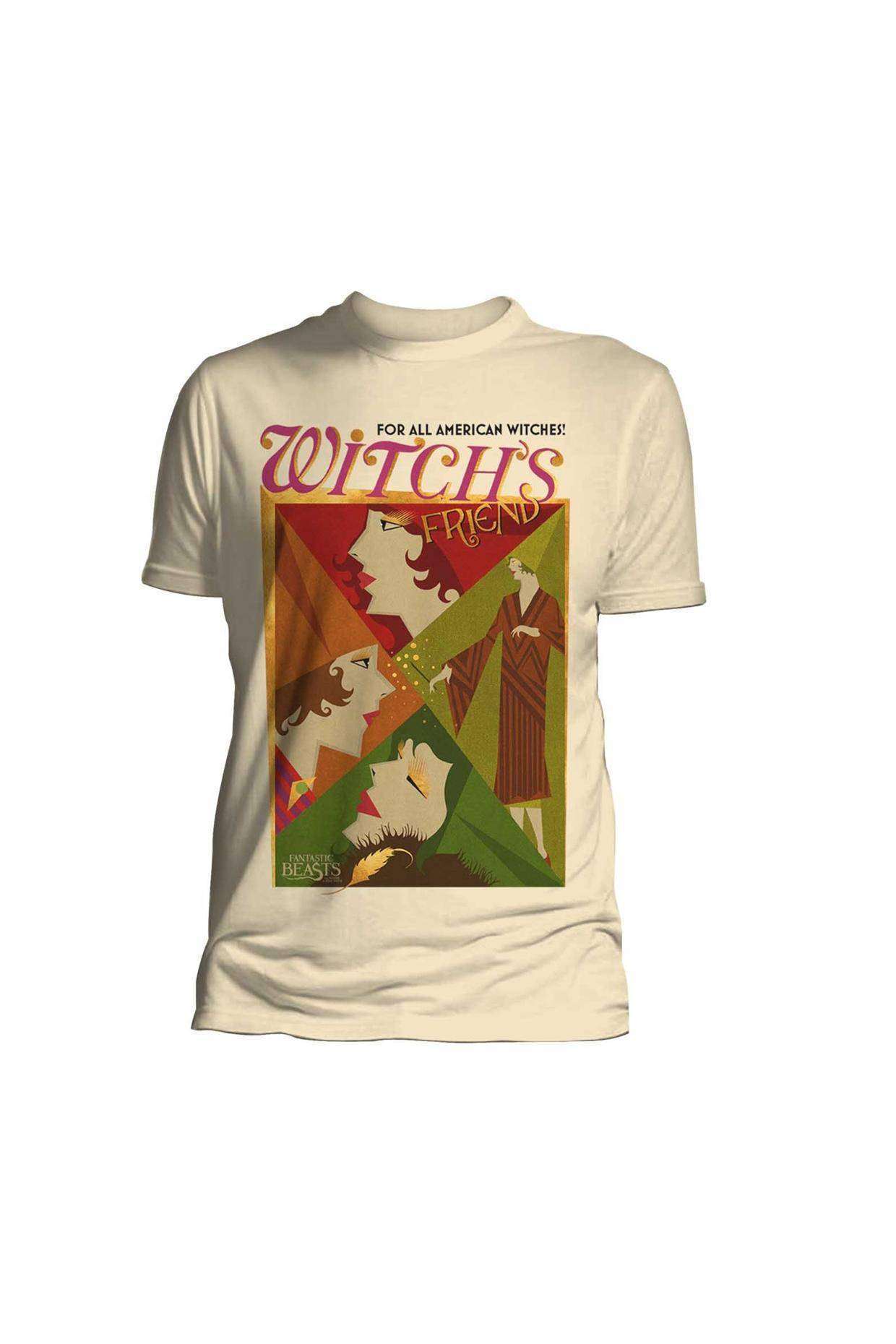 Tricou pentru barbati: Fantastic Beasts - All American Witches, Bej, L