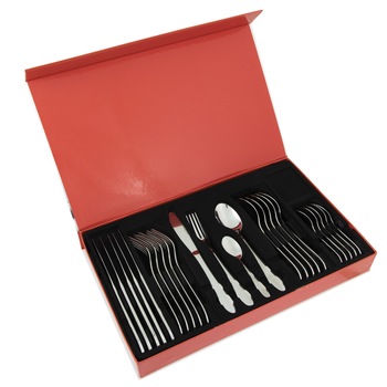Set tacamuri 24 piese, Alpina, inox Set tacamuri 24 piese, Alpina, inox