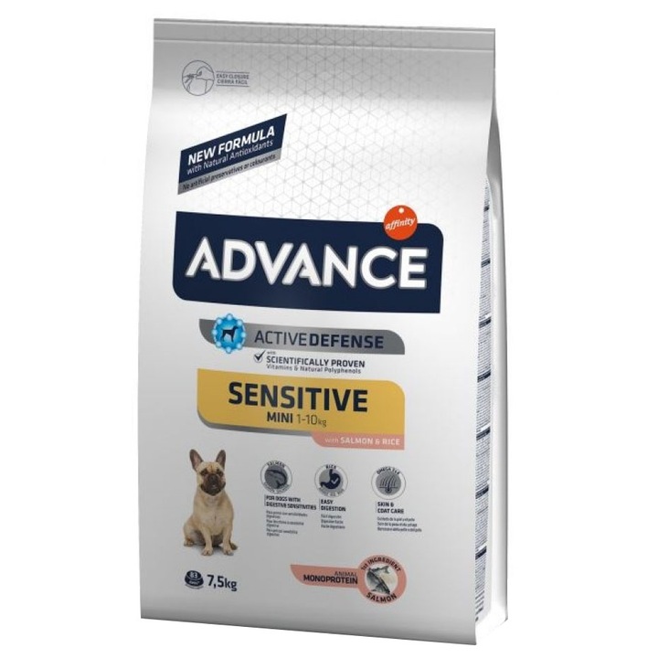 Суха храна за кучета Advance Mini Sensitive, 7.5 кг