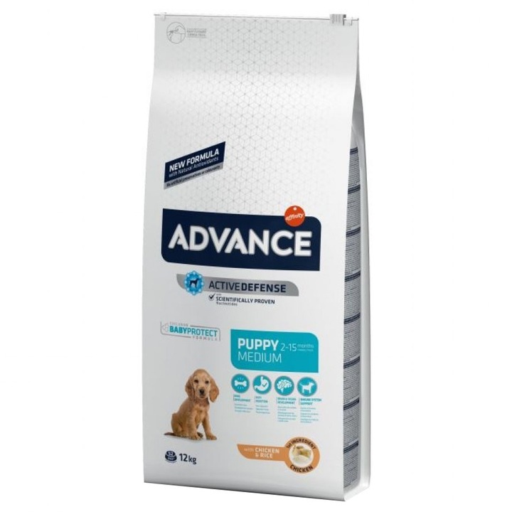 Hrana uscata pentru caini Advance Medium Puppy Protect, 12 Kg