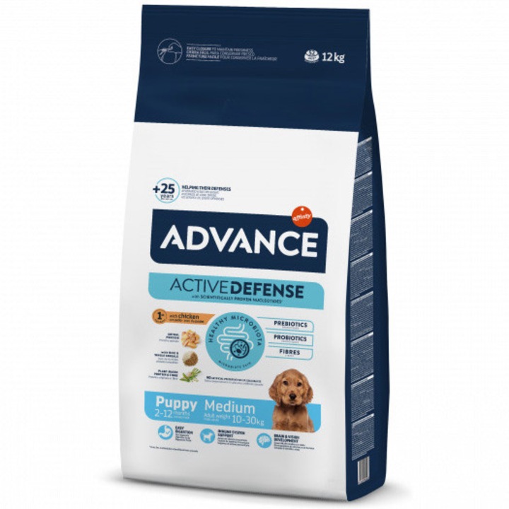 Hrana uscata pentru caini Advance Medium Puppy Protect, 12 Kg