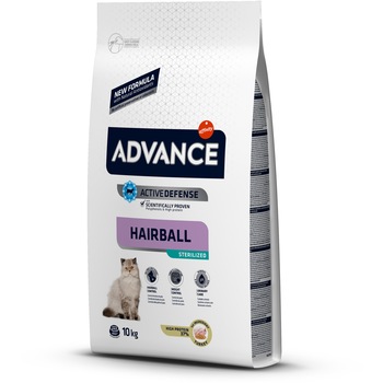 Hrana uscata pentru pisici Advance Sterilized Hairball, 10 Kg Hrana uscata pentru pisici Advance Sterilized Hairball, 10 Kg
