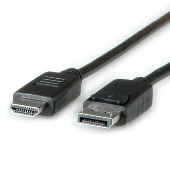 Cablu Displayport - HDTV, Tata-Tata, 4.5 m, Roline Cablu Displayport - HDTV, Tata-Tata, 4.5 m, Roline