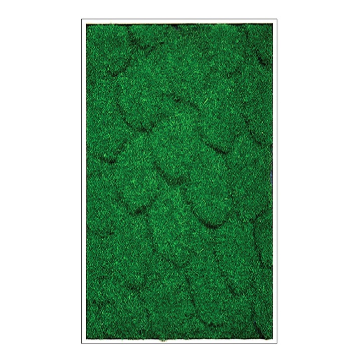 Tablou muschi artificial Garden Point, Personalizabil, Cu rama, 50 x 100 cm, Verde / Alb