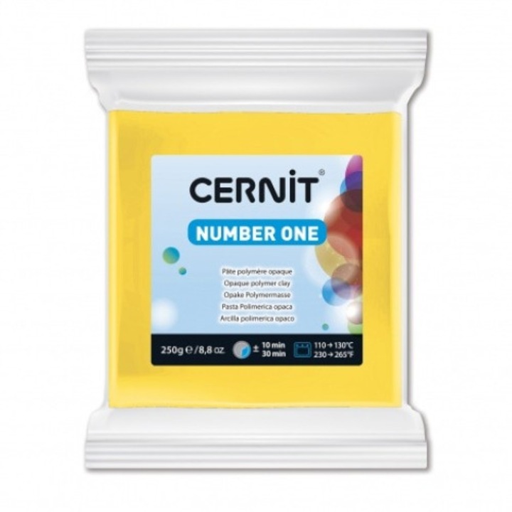 Lut polimeric Cernit, Number One, Galben 700, 250 g