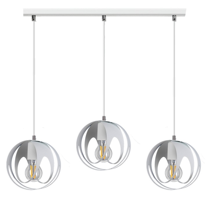 Lampa cu pandantiv din metal Ringo 3L Dining Room Loft