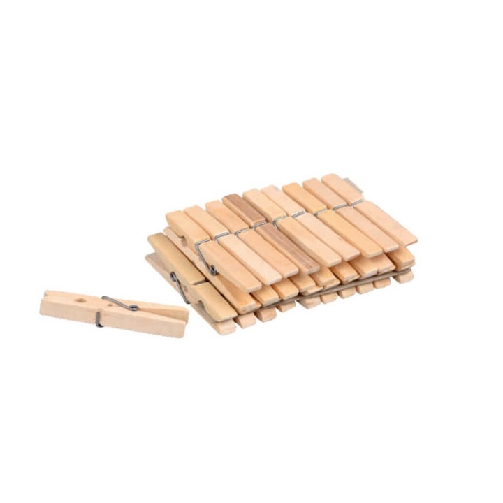 Cleme Duraline din lemn, 20 bucati, fag