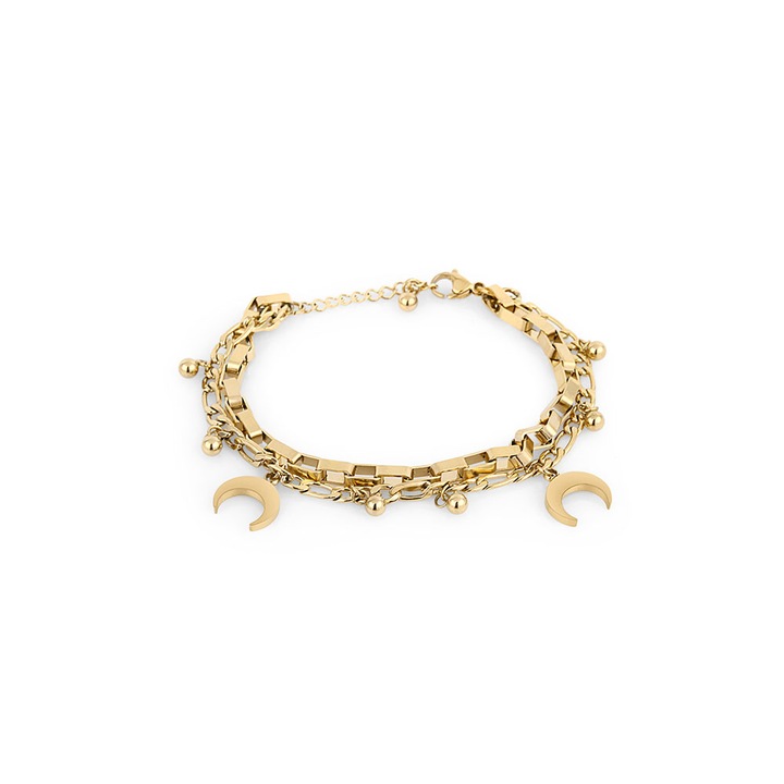 Karkötő női, rozsdamentes acél, aranyszín, Freelook, FRJ.3.3043-4