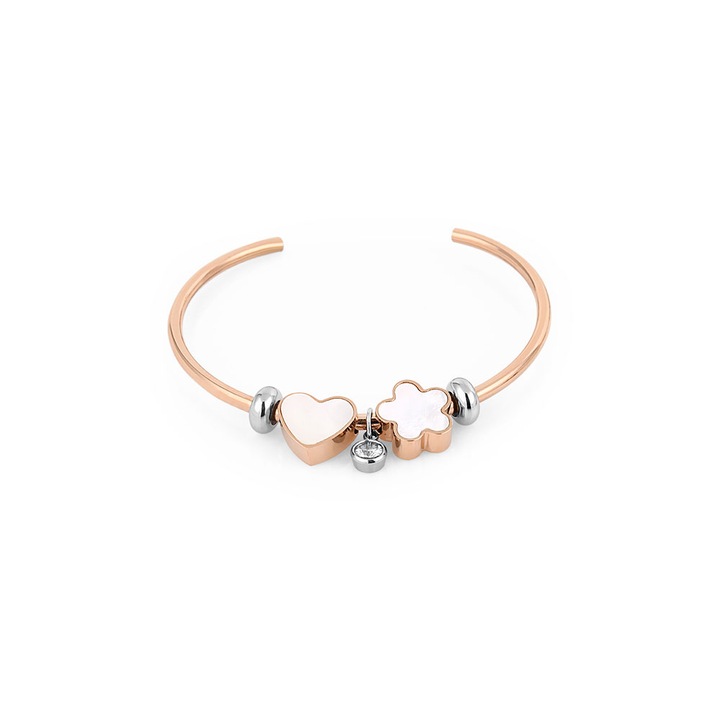Karkötő női, rozsdamentes acél, rosegold, Daniel Klein, DKJ.3.1015-4