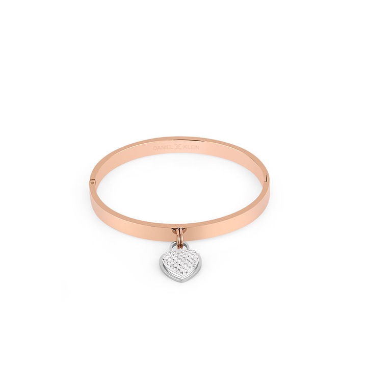 Karkötő női, rozsdamentes acél, rosegold, Daniel Klein, DKJ.3.1016-4
