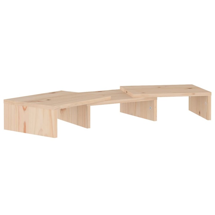 vidaXL tömör fenyőfa monitorállvány 60 x 24 x 10,5 cm