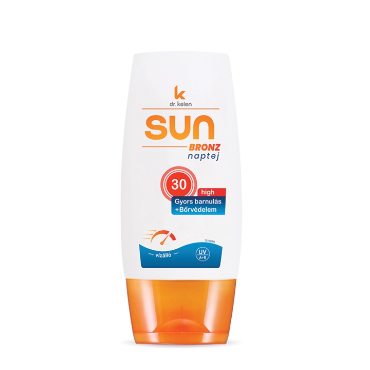 Lotiune 2 in 1 Dr.Kelen, SPF 30, bronzare si protectie solara, accelereaza bronzul, natural, stralucitor, 100 ml