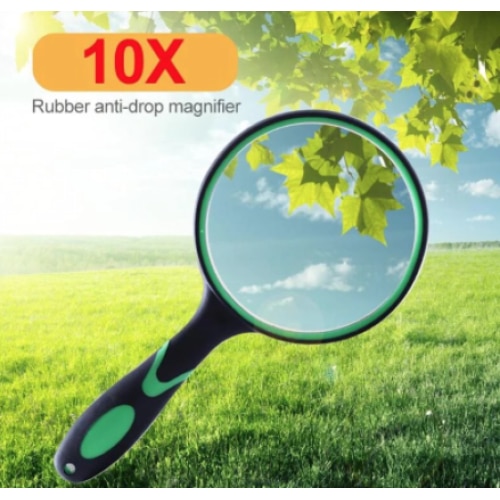 Лупа 90мм 10Х с гумена дръжка - eMAG.bg