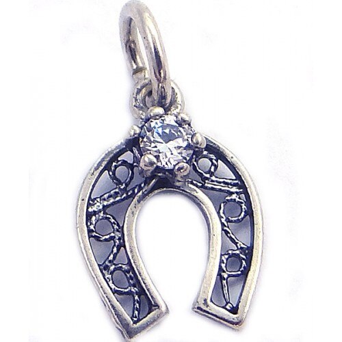 Pandantiv Potcoava filigran, Argint 925, 1,8 cm x 1 cm