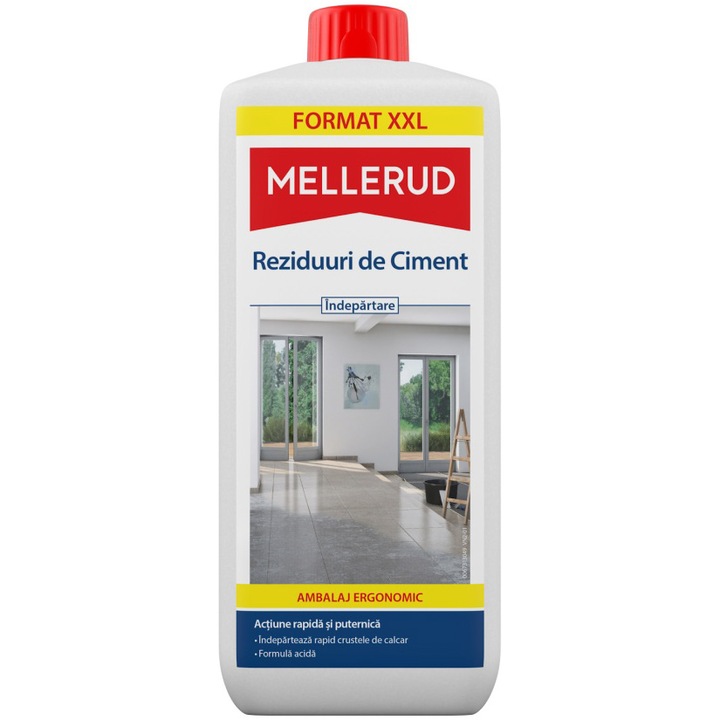 Solutie pentru indepartare reziduuri de ciment Mellerud, 1.75L