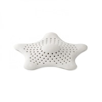 Sita din silicon pentru chiuveta sau cada Starfish, 15.9 x 15.9 x 1.3 cm, Alb