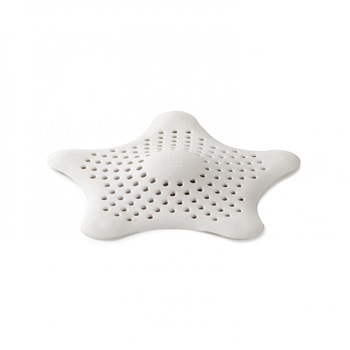 Sita din silicon pentru chiuveta sau cada Starfish, 15.9 x 15.9 x 1.3 cm, Alb Sita din silicon pentru chiuveta sau cada Starfish, 15.9 x 15.9 x 1.3 cm, Alb