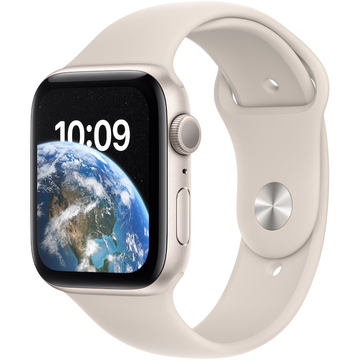 Apple Watch SE 2 (2022), GPS, Корпус Starlight Aluminium 44mm, Starlight Sport Band