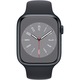 Apple Watch 8, GPS, Carcasa Midnight Aluminium 45mm, Midnight Sport Band
