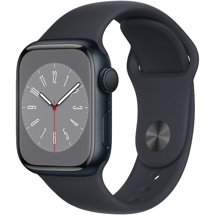 Apple Watch 8, GPS, Корпус Midnight Aluminium 41mm, Midnight Sport Band