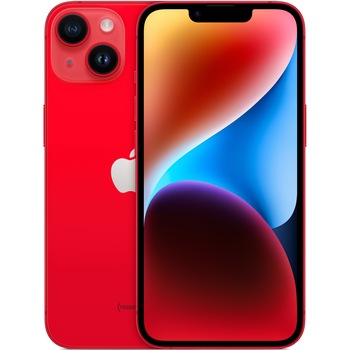 Telefon mobil Apple iPhone 14, 128GB, 5G, RED Telefon mobil Apple iPhone 14, 128GB, 5G, RED