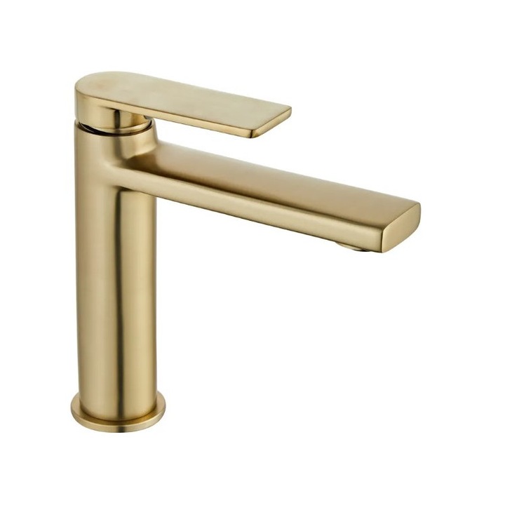 Смесител за мивка Rea Verso Gold Low, Златиста, Нисък