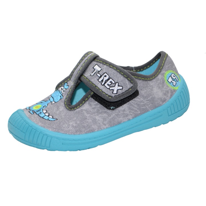Pantofi din panza pentru baieti 3F F3-G4, Gri 84109