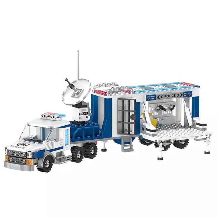 Set de constructii pentru copii Sonne Home Police 406 piese