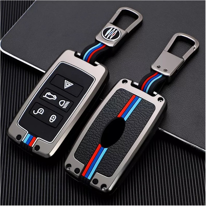 Husa metal pentru cheie Land Rover Range Rover Discovery 4 LR4 Jaguar E ...