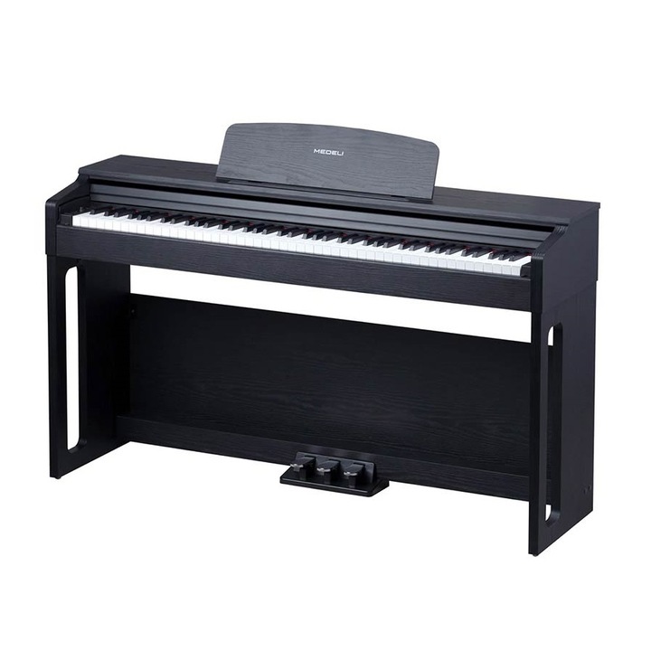 Medeli UP81BK Digitális zongora, 88 nehéz billentyű, K6s, progresszív súlyú billentyűzet