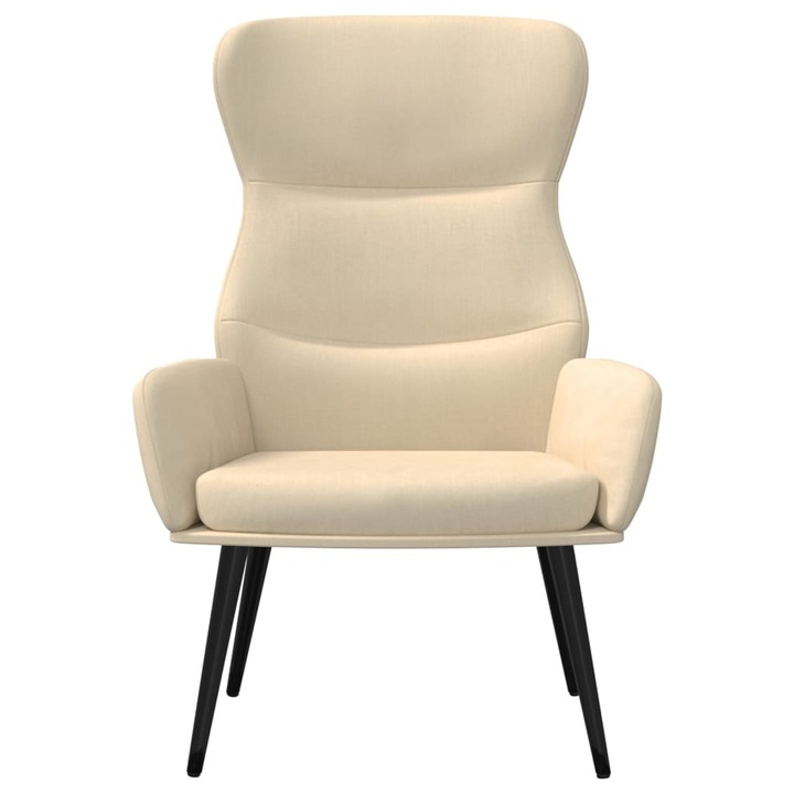 VidaXL krémszínű szövet pihenőszék 70 x 77 x 94 cm (341073)