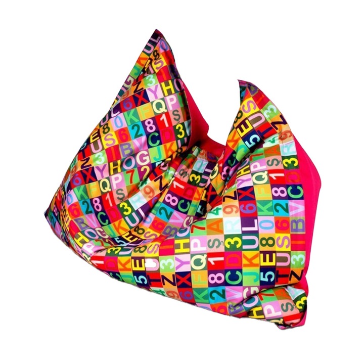 Fotoliu puf Modern Kids 100x140 cm, dg32/nc10 Rosu, confortabil si rezistent pentru copii, design ergonomic, material durabil, ideal pentru relaxare si joaca, versatil, usor de intretinut, sigur pentru cei mici