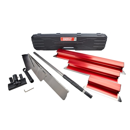 Set gletiere profesionale WSB-165A-2, maner, adaptor, lama inox, L-300/550/800 mm, G-0.35/0.50 mm Energo