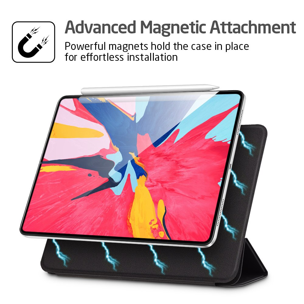 Carcasa ESR magnetica, Yippee Color, iPad Pro, 12.9 inchi 2018, Black