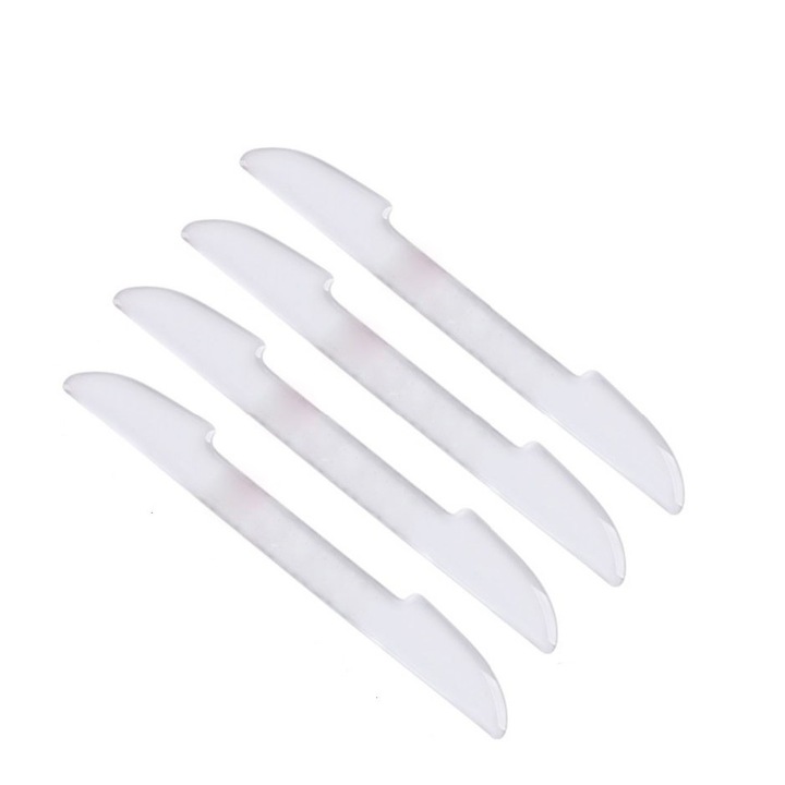 Set de 4 protectii auto pentru usi si portbagaj cristal transparent din silicon