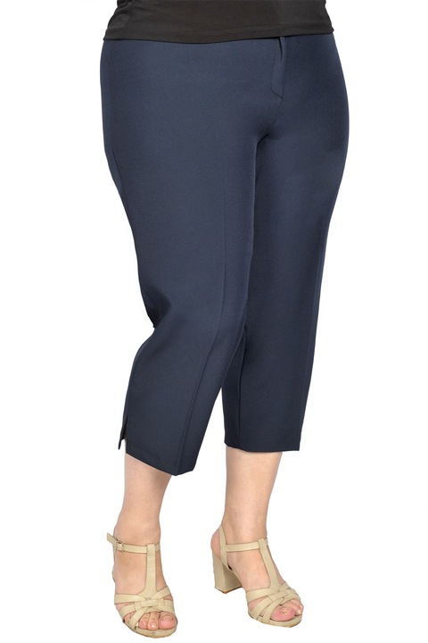 Pantaloni casual tip bermude, emi10360, Bleumarin