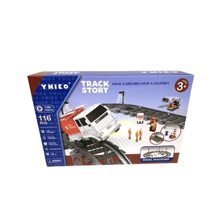 Set de constructie pentru copii, 116 piese, 3+ ani, Multicolor