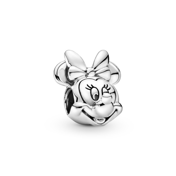 Maf Charm medál, 925 sterling ezüst, kompatibilis a Pandorával, Minnie Egér