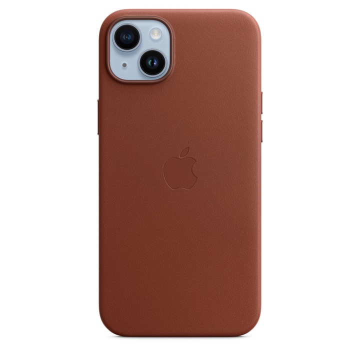 Предпазен калъф Apple Leather Case with MagSafe за iPhone 14 Plus, Umber