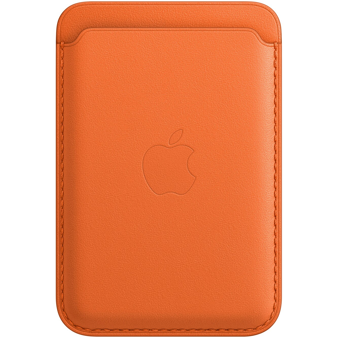 Husa de protectie Apple Leather Wallet with MagSafe, Orange