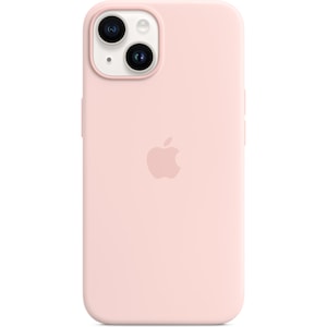 Husa de protectie Apple Silicone Case with MagSafe pentru iPhone 14, Chalk Pink