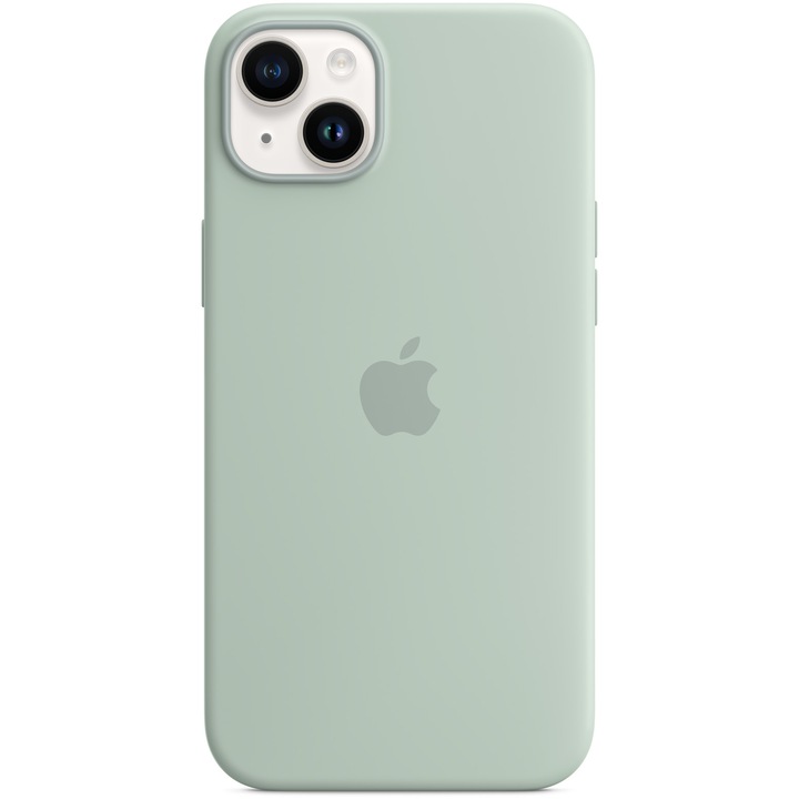Husa de protectie Apple Silicone Case with MagSafe pentru iPhone 14 Plus, Succulent